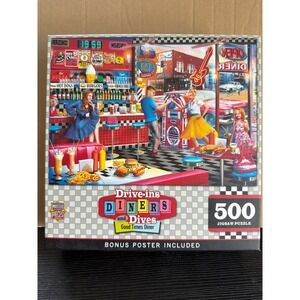 MasterPieces Drive-ins Diners and Dives Good Times Diner 500 Piece Jigsaw Puzzle